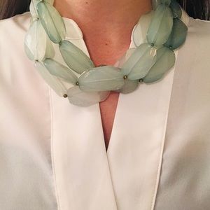 Mint Green Layered Necklace